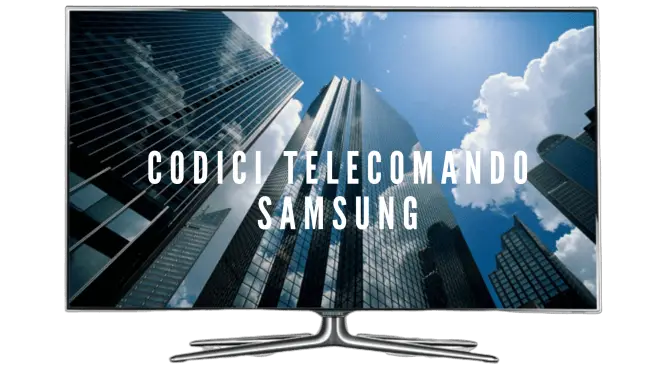 Codici Telecomando Samsung